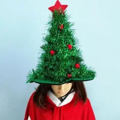 Juletræshat Juledekorationer Ikke-vævet regnsilke Julehat Festartikler Udklædning Julehat