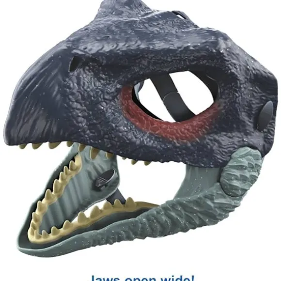 Jurassic World Juggernaut Therizinosaurus Dinosaurmaske med Mund, Kostume og Cosplay Gave