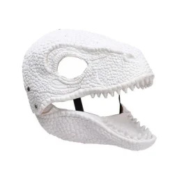 Jurassic World Velociraptor Blå Dinosaur Dino Flytbar Maske Camp Krita Latex Ny Hvid
