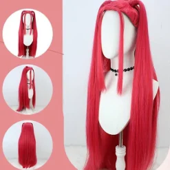 K Mira Rumi Zoey Paryk Dæmonjægere Scene Cosplay Paryk Gruppe Idol Hårrekvisitter, CJY Red