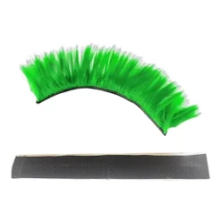 Kaesi Klipbar Hjelm Paryk Aftagelig Højtemperatur Silke Lys Farve Hjelm Mohawk Hjelm Tilbehør (FMY) Light Green