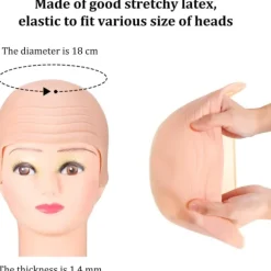 Kal skalp hue tjock latex hue paryk hue