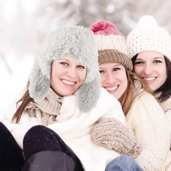 Kaninhat, Kaninører, Sjov Plys Hat, Pelskaninhat, Dyrehat, Festfotorekvisit White