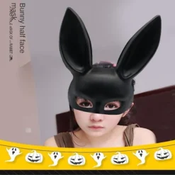 Kaninmaske Ansigt Lang HVID white_YF white