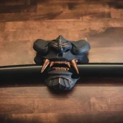 Katana Maske Vægholder Vægmonteret Stativ Japansk Sort Samurai [DB] As Shown