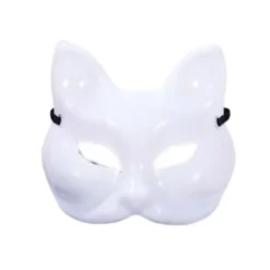 Kattemaske, plast, hvid[f2]