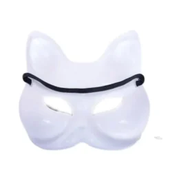 Kattemaske, plast, hvid[f2]