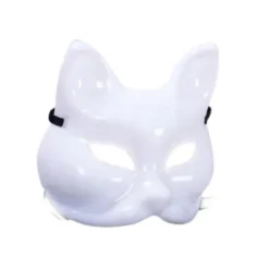 Kattemaske, plast, hvid[f2]