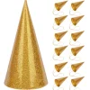 Kegle Fødselsdagshatte Sjove Børn Fest Krone Glitter Party Hat Dekoration Forsyninger Gylden