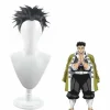 Kimetsu No Yaiba Stone Pillar Gyomei Himejima Cosplay Paryk Syntetisk