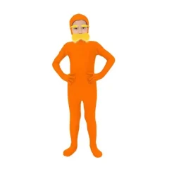 [KK] 3 stk. mandarin kostume tilbehør Verdens Bogdag outfits Falsk overskæg skæg og gule øjenbryn Åben ansigt Bodysuit Adult 170CM