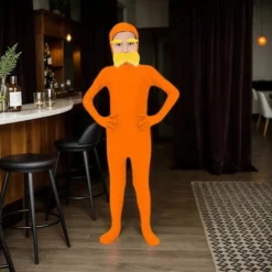 [KK] 3 stk. mandarin kostume tilbehør Verdens Bogdag outfits Falsk overskæg skæg og gule øjenbryn Åben ansigt Bodysuit Adult 170CM