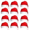 [KK] Julehue 12-pak Plys Nissehuer til Julekostume Julefestartikler Julefestgaver Voksen Cosplay Tilbehør - JV