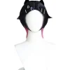 [KK] Nellike Cosplay Paryk Blandet Farve Kort Hår Varmebestandige Syntetiske Parykker