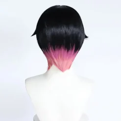 [KK] Nellike Cosplay Paryk Blandet Farve Kort Hår Varmebestandige Syntetiske Parykker