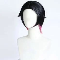 [KK] Nellike Cosplay Paryk Blandet Farve Kort Hår Varmebestandige Syntetiske Parykker