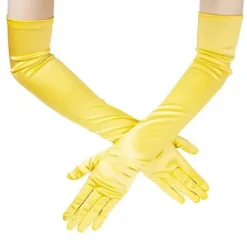 [KK] Satin Aftenhandsker Kompatible med Kvinder - Ideelle Kompatible med Dans, Brude og Sceneoptrædener Royal Blue