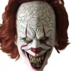 Klovnmaske i Latex - Gyser Cosplay Rekvisit Halloween Voksen