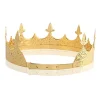 Kongekrone til mænd - Royal Crown Prince Tiara til mænd til bryllup, fødselsdag, gallafest, Halloween-dekorationer, Alexander