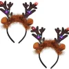 Kongque - 2 stk. Lysende Pandebånd med LED, Julepandebånd til Juletilbehør og Festfavoritter (One Size Fits All)