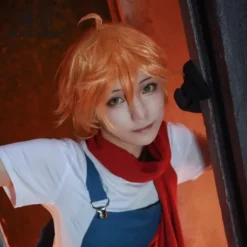 Kort hår Cosplay paryk til mænd, Anime varmebestandig syntetisk Halloween, hverdagsfest kostume paryk