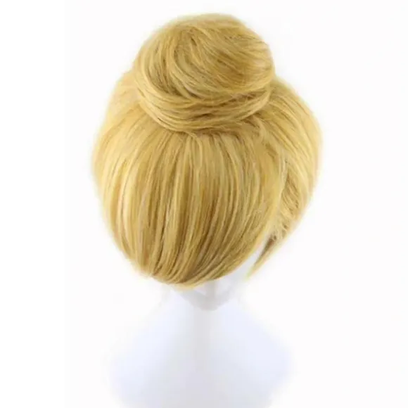 Kort Lige Gyldenblond Cosplay Paryk til Halloweenfest