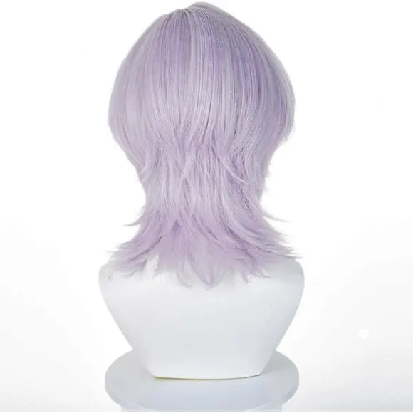 Kostume Parykker Cosplay til Børn, Rumi Mira Zoey Kostume Parykker Lilla Fletninger Paryk Halloween Cosplay Rekvisitter, Anime Cosplay Paryk H