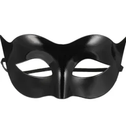 Kostumer Mænd Sort Venetiansk Maskerade Maske Tøj Mænd Sort Halvmaske Maskerade Herre Maskerade Maske Sort