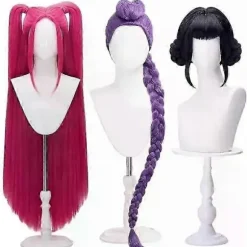 Kpop Cosplay Kostume Paryk Kvinder Piger Hvidt Læderdragt Halloween Karneval Fest Comic-con Rollespils Outfit Child 140