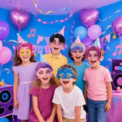 Kpop! Dæmonjæger - Maske - Maskerade - Festdekorationer - 12-dele sæt