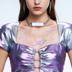 Kpop Tattoo Klistermærke, Cosplay Makeup Ansigtsklistermærke rumi