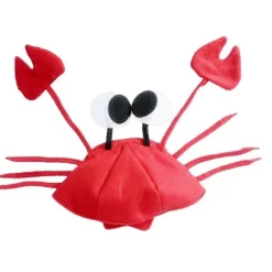 Krabbehat - Havdyrhat - Fiskehat - Krebskostume - Underhavsfest - Lavet af Funny Party Hat-lingling}