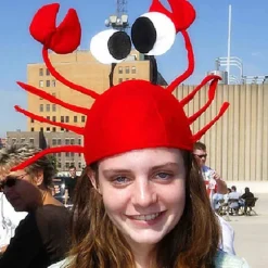 Krabbehat - Havdyrhat - Fiskehat - Krebskostume - Underhavsfest - Lavet af Funny Party Hat-lingling}