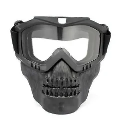 Kraniebrillemaske Ride Maske Sikkerhedsvej Kørsel Uv Motorcykelbriller Beskyttelsesmaske Grey lens