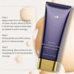 Kropsdækning Perfector Vandtæt Ben- og Kropsmakeup - Tatoveringsdækkende Makeup - Letvægts Naturlig (LYS GLØDZXG)