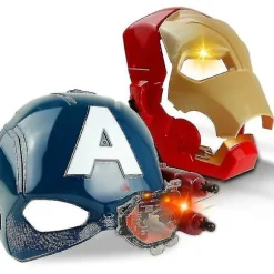 Kryc Marvel Avengers 4 Iron Man Captain America Maske Lys Lyd Åben Ansigt Hjelm Maske Til Børn Halloweenc A Thsidne