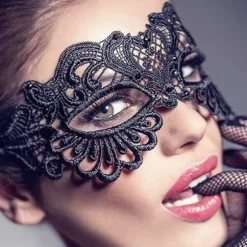 Kvinde Blonder Venetiansk Maskerade Bal Blonder Maske Sexet Venetiansk Maskerade Karneval Fest Bal Ansigtsmaske