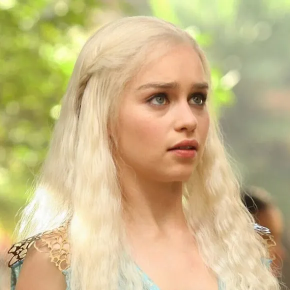 Kvinder Game Of Thrones Daenerys Targaryen Parykker Blonde Lang Krøllet Bølget Cosplay Halloween Kostume Karneval Fest Parykker