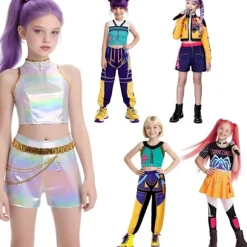 KZQ-2025 Demon Hunter K-Pop Kostume | Halloween Pige Cosplay Kostume Zoe【Tøj】 Zoe【Clothes】 140