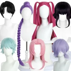 KZQ-Demon K-pop Hunter Kostume Rumi Paryk Mira Zoe Realistisk Anime Cosplay Paryk til Cosplay Konvent Lilla Rumi Rumi【Paryk】 Rumi【Paryk】 Rumi【Wig】 child | Fyndiq