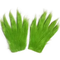 KZQ-Julegrønne Vanter Plys Grinch Vanter Jule Cosplay Kostume Tilbehør Karneval Ferie Julefrokost Favorit Gave