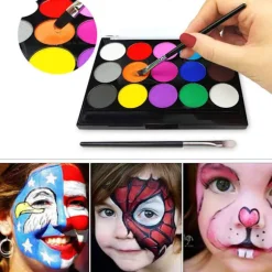 KZQ-Professionelt 36 Farver Ansigtsmalingssæt Makeup Palette - lager