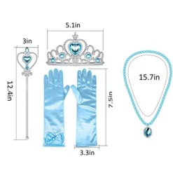 Lang Hestehale Hårstykke med Snøre og Flettet Design, Nem Clip-In Forlængelse til Kvinder og Piger, 32 Tommer Blue