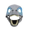Latex Dinosaurmaske med Øjnefangende Åbning og Bevægelig Kæbe
