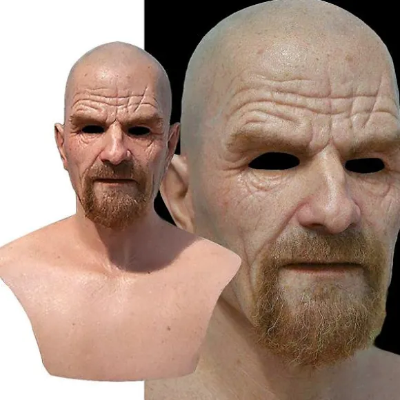 Latex Full Head Overhead Walter White Breaking Bad Halloween Cosplay Mask