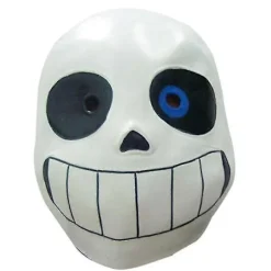 Latex Undertale Maske Blåøjede Halloween Hovedbeklædning Rekvisitter Sans Party Cosplay Maske