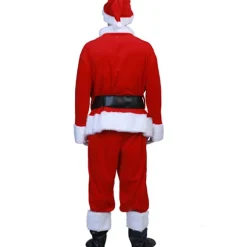 [LCS] Julemandsdragt 7 dele komplet julekostume til voksne Cosplay Julemandsdragt plus julemand xl puls (170-180cm) 170-180cm