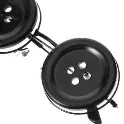[LCS] Trendy solbriller med knapøjne til dekoration, festbriller til voksne Black 13.00X13.00X5.00CM
