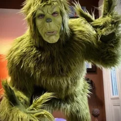 [LCS]Grinch Kostume Jul Cosplay Voksen Julemand Kostume Sæt Jule Cosplay Fest Bedste Julegave Xl