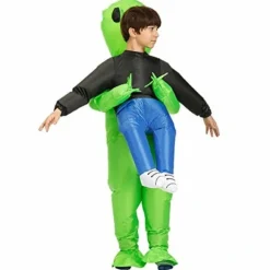 [LCS]Nabila Oppustelig Rumvæsen Kostume til Børn, til Halloween, Cosplay, Fint Kostume Grøn